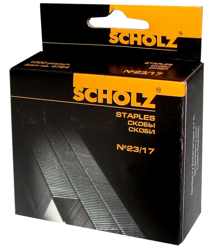 Скоби для степлера SCHOLZ (4764SCH), 23/17, 1000 шт